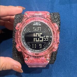Invicta Transparent Pink Smartwatch
